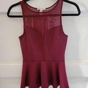 🌺32-Peplum Top Sz S🌺